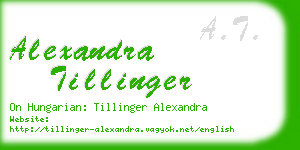 alexandra tillinger business card
